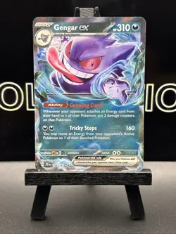 Gengar ex 104/162 Holo Double Rare Temporal Forces Pokemon Card 2024 NM TCG - Image 2