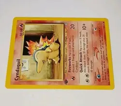 1st Edition CYNDAQUIL 57/111 Neo Genesis Vintage Pokemon Card - NM 🌟 Unplayed - Image 2