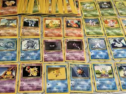 Pokemon Base Set 211 Card Bulk Lot Common And Uncommon - Image 3
