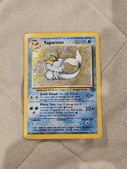 Vaporeon 12/64 Holo Rare | Base Set Unlimited | Pokemon Card | Vintage 1999 - Image 1