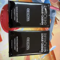 Riftbound Origins Nexus Night Pack Sealed English 3-Card Pack x2 NEW/SEALED - Image 1