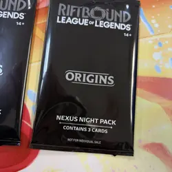 Riftbound Origins Nexus Night Pack Sealed English 3-Card Pack x2 NEW/SEALED - Image 2