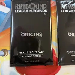 Riftbound Origins Nexus Night Pack Sealed English 3-Card Pack x2 NEW/SEALED - Image 3