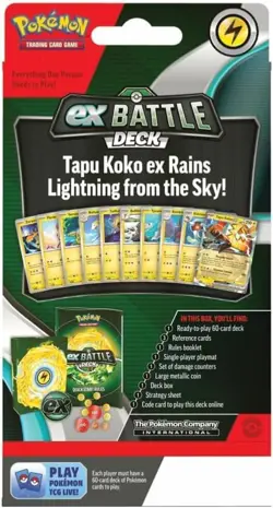 Pokemon TCG Tapu Koko ex Battle Deck (Ready-to-Play 60-Card Deck) New & Sealed - Image 2