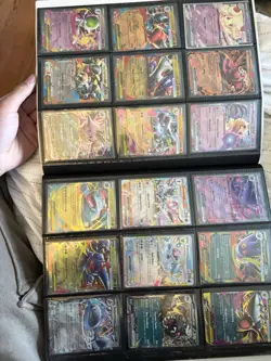 TCG Pokemon Trading Card Binder Lot Mostly ENG Lot Playable EX V Promo Etc 30+ - Image 1