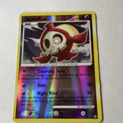 Pokemon Duskull SH2 Stormfront Shiny Reverse Holo Rare 2008 English Card - Image 2