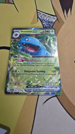 Pokemon TCG Venusaur EX 003/165 Scarlet & Violet 151 Holo Card NM - Image 1