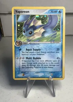 Pokemon Vaporeon EX TCG Holo Card Unseen Forces 19/115 Rare mp/lp - Image 1