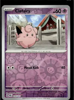 Pokemon Clefairy 078/167 Twilight Masquerade Reverse Holo Common 5 Card Lot - Image 1