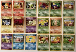 Vintage Pokemon Japanese Card Lot Of 18 Neo Sets 1996-1999 Regular Rares WOTC - Image 1
