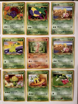 Vintage Pokemon Japanese Card Lot Of 18 Neo Sets 1996-1999 Regular Rares WOTC - Image 3