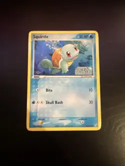 Pokemon Squirtle EX Crystal Guardians Reverse Stamped Holo Card 63/100 - Image 1