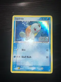 Pokemon Squirtle EX Crystal Guardians Reverse Stamped Holo Card 63/100 - Image 3