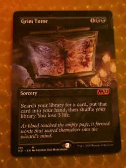 MTG Magic The Gathering: Core Set 2021: Grim Tutor - Borderless #315 Mythic - NM - Image 1