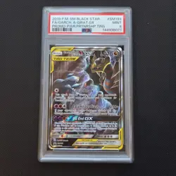 Pokemon Card Garchomp & Giratina GX SM193 Black Star Promo TAG TEAM PSA 9 - Image 1