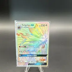 Pokemon Solgaleo GX 155/149 SM Base Set Secret Rare Full Art Holo GX Card - Image 1
