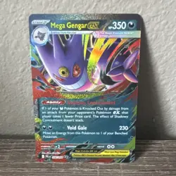 Pokemon Mega Gengar EX 056/094 Phantom Forces Holo Trading Card English - Image 1