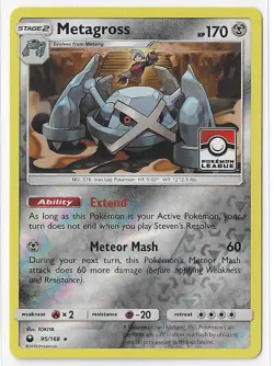 Metagross 95/168 League Promo Reverse Holo Celestial Storm S&M Pokemon Card NM - Image 1