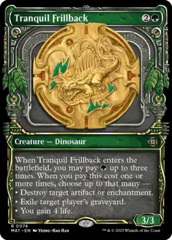 Tranquil Frillback Foil Showcase MTG Magic the Gathering Card NM Near Mint MAT - Image 1