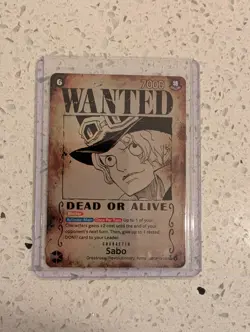 One Piece Sabo Wanted Poster OP13-120 Alt Art Black SEC SP English Card TCG - Image 3