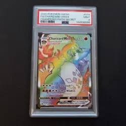 Pokemon Card - Charizard VMAX Rainbow Champions Path Secret Rare 074/073 PSA 9 - Image 1