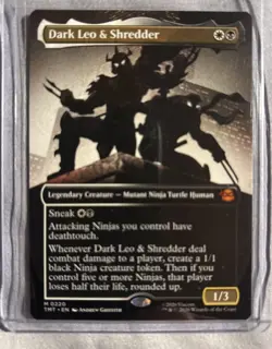 Dark Leo & Shredder (Borderless) Teenage Mutant Ninja Turtles Regular - Image 1