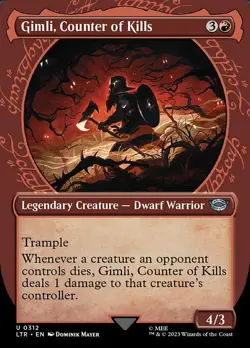 Gimli, Counter of Kills The Lord of the Rings: Tales of Middle-earth MTG NM art - Image 1