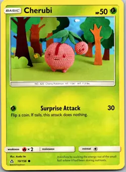 Cherubi 10/156 - SM - Ultra Prism Pokemon Common NM - Image 1