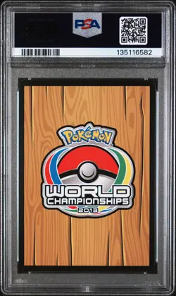 2013 POKEMON WORLD CHAMP DECK PROMO AMERICAN GOTHIC #46 MEW EX PSA 7 - Image 2