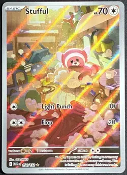 2025 Pokemon TCG Mega Evolution Stufful 154/132 Illustration Rare Holo - Image 1