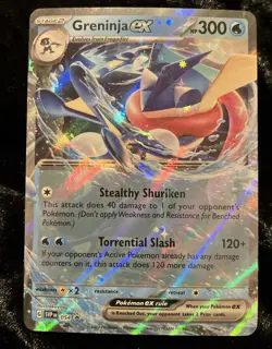 Greninja ex SVP 054 PROMO BLACK STAR ⭐ HOLO Pokemon Scarlet & Violet NM+ - Image 1