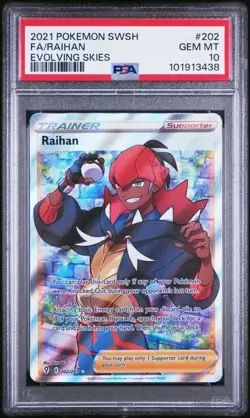 RAIHAN 202/203 PSA 10 • 2021 Full Art GEM MINT Pokemon SW&SH Evolving Skies - Image 1