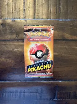 Pokemon Detective Pikachu Spanish Mini Pack 2 Card Sealed Promo - Image 1