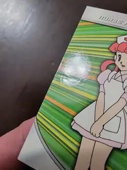 DMG! 2000 Topps Pokemon Series 3 HV16 Nurse Joy Blue Logo TV Animation Edition - Image 3