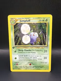 Jumpluff 7/111 1st Edition Pokemon Neo Genesis Holo Rare - Image 1