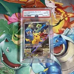 PIKACHU 001/SV-P SCARLET & VIOLET PRE-ORDER SV PROMO POKEMON JAPANESE PSA 10 - Image 1