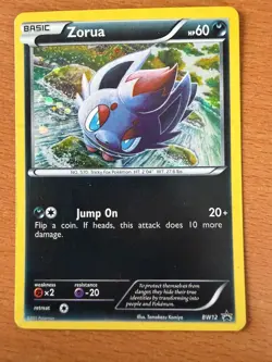 Zorua Holo Pokemon TCG BW Black Star Promos BW12 MP - Image 1