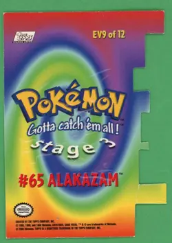 Alakazam Pokemon Topps Die Cut EV9 OF 12 B - Image 2