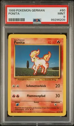 1999 Pokemon Base Set | Ponita | PSA 9 | Deutsch - Image 1