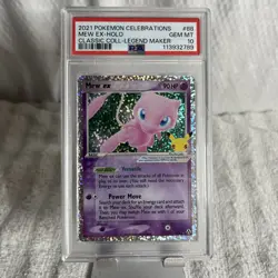 Pokemon 2021 Celebrations Classic Collection #88 Mew EX-Holo PSA 10 - Image 1