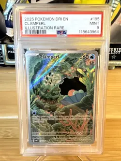 Pokemon TCG Clamperl Destined Rivals 195/182 PSA 9 Mint 💥 - Image 1