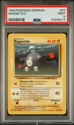 1999 Pokemon Base Set | Magnetilo | PSA 9 | Deutsch - Image 1