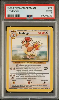 1999 Pokemon Base Set | Tauboga | PSA 9 | Deutsch - Image 1