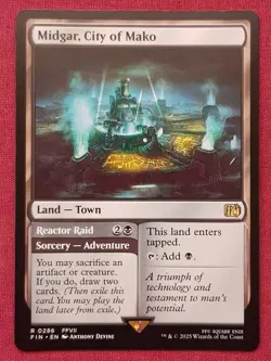 Magic The Gathering FINAL FANTASY MIDGAR CITY OF MAKO land card MTG - Image 1