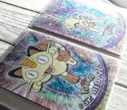 2000 Pokemon Topps TV Animation Chrome Meowth #52 Persian #53 - Image 2