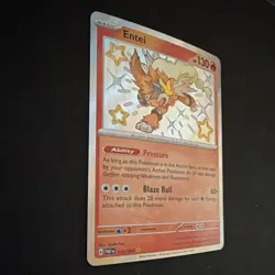 Pokemon Entei 112/091 SV: Paldean Fates Shiny Rare Holo Basic 130 HP - Image 2