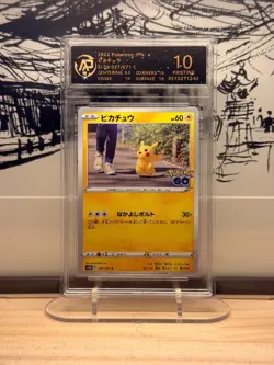 Pokemon RPA 10 Pikachu 027/071 S10b Pokemon GO Pristine Japanese 2022 NO HOLO - Image 1