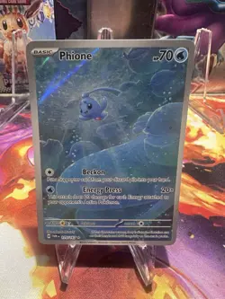 Pokemon TCG Phione 175/167 Twilight Masquerade Illustration Rare Full Art Holo - Image 1