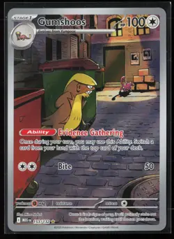 Gumshoos 153/132 Illustration Rare Mega Evolution Pokemon NM - Image 1