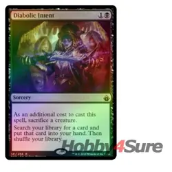 Foil Diabolic Intent M/NM Magic: The Gathering MTG Battlebond - Image 1